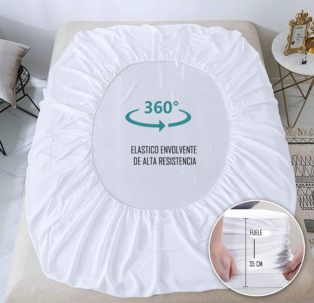 PROTECTOR COLCHON ACOLCHADO DOBLE