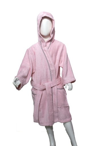 BATA SALIDA DE BAÑO NIÑA 100% ALGODON JACQUARD 400GR